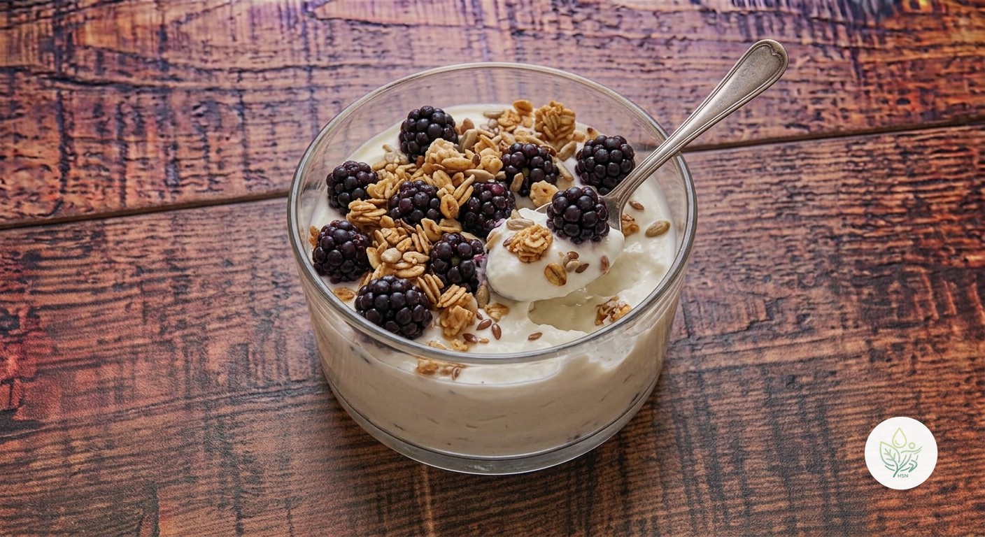 Bol de Skyr con Moras y Granola