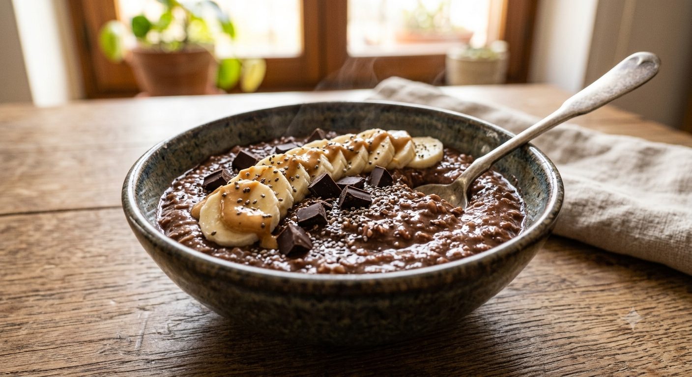 Gachas de Avena al Chocolate