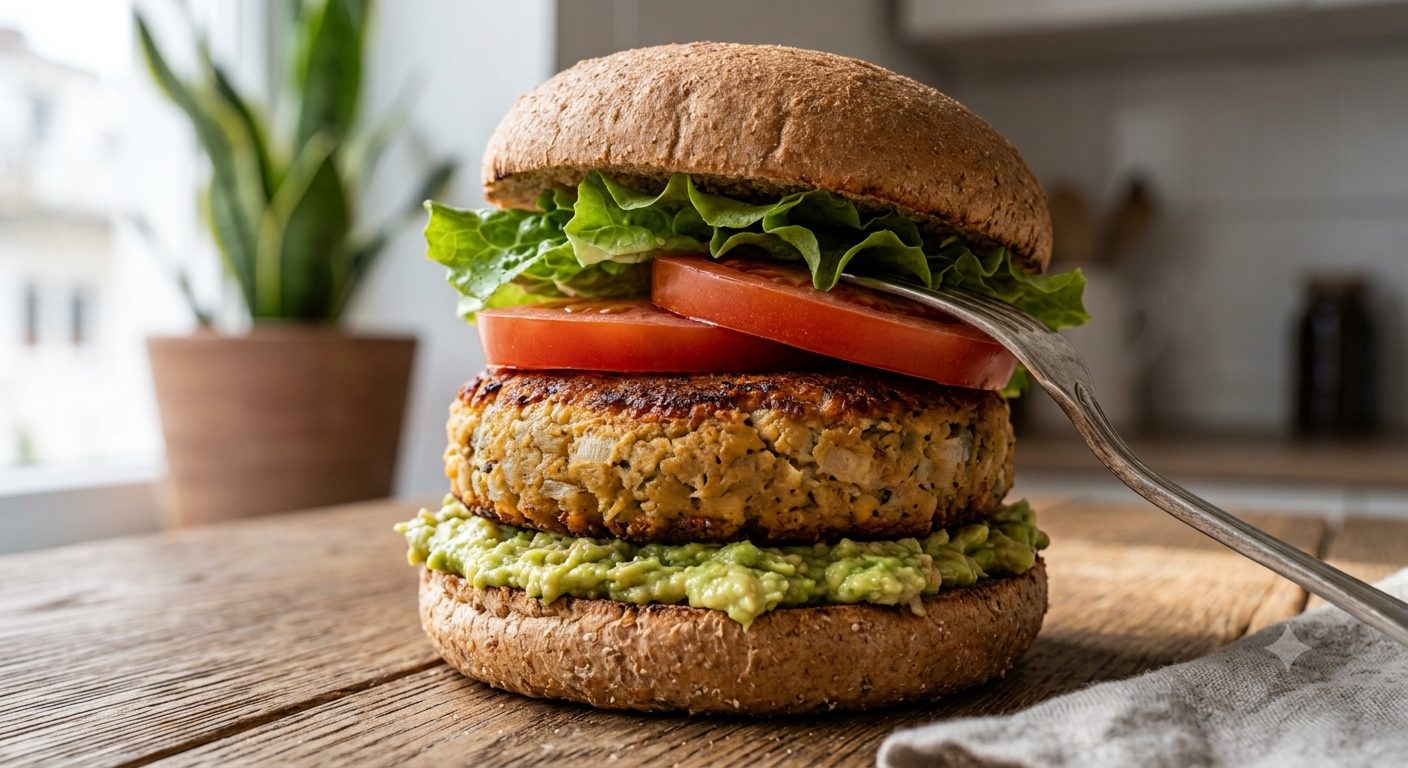 Hamburguesa Saludable de Garbanzos
