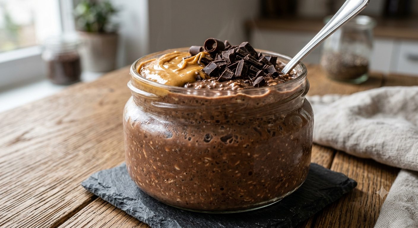 Overnight Oats de Chocolate