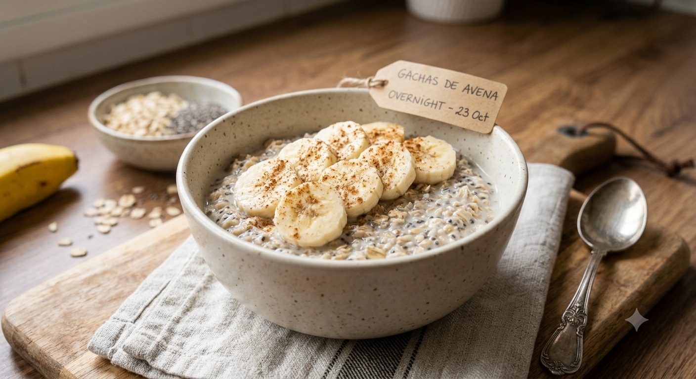 Gachas de Avena Overnight