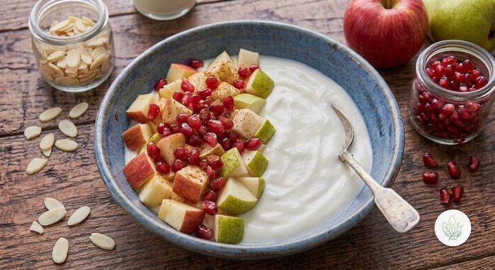 Bowl Otoñal de Manzana, Pera y Granada