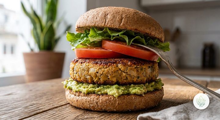 Hamburguesa Saludable de Garbanzos