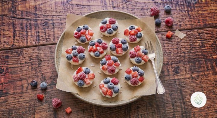 Racimos de Fruta Congelada con Yogur