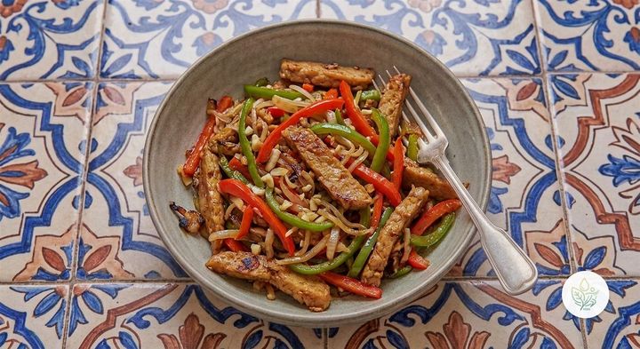 Salteado de Seitán con Verduras