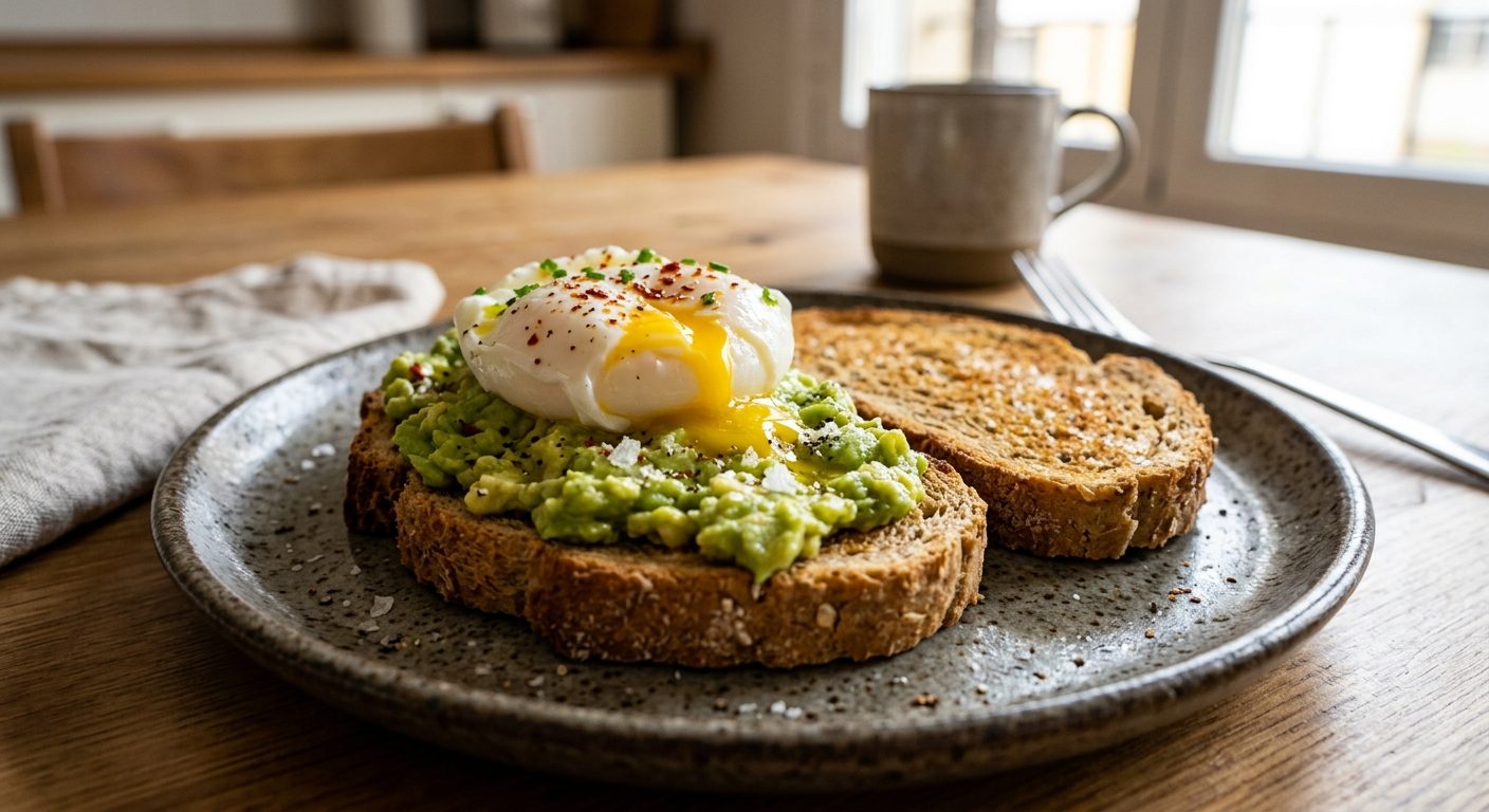 Tostada de Aguacate con Huevo